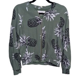 BB Dakota Pineapple Green Zip Jacket 🍍💚